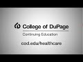 Short-Term Healthcare Programs at College of DuPage