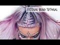 Music Festival Halo Braid Hair Tutorial | LoveFings