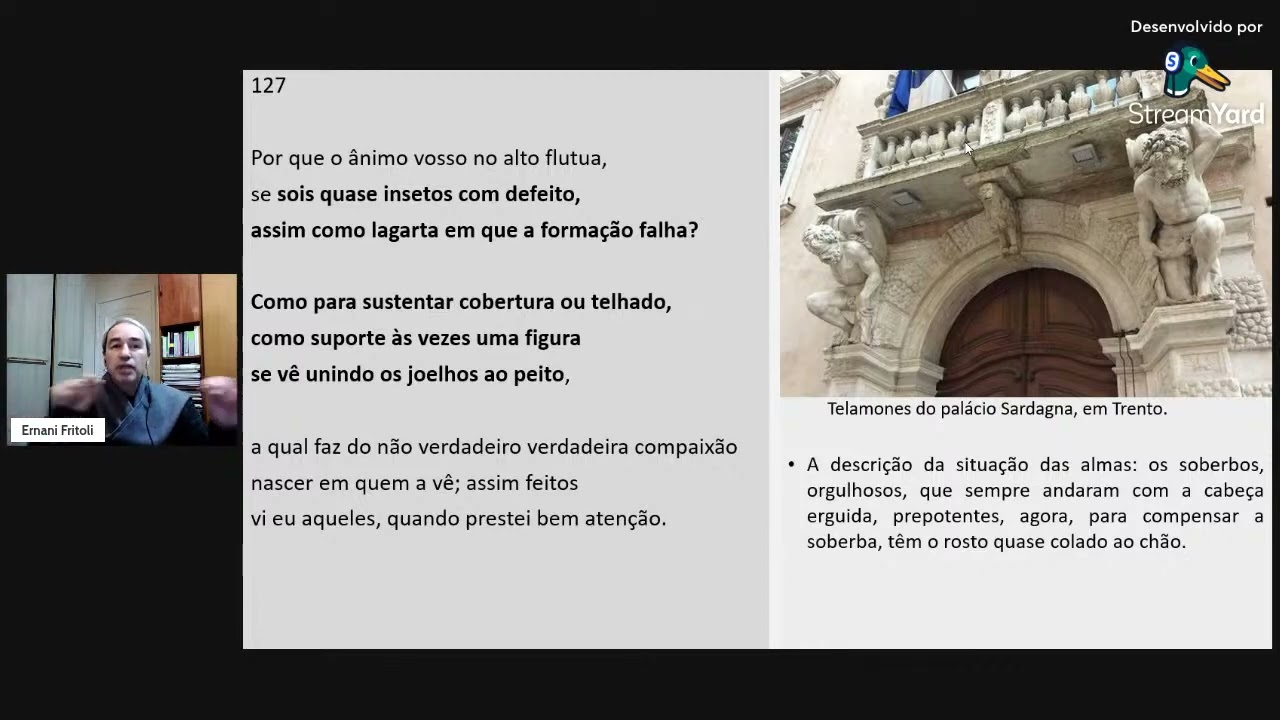 🧗 PURGATÓRIO   Canto XI, com Prof  Dr  Luiz Ernani Fritoli UFPR