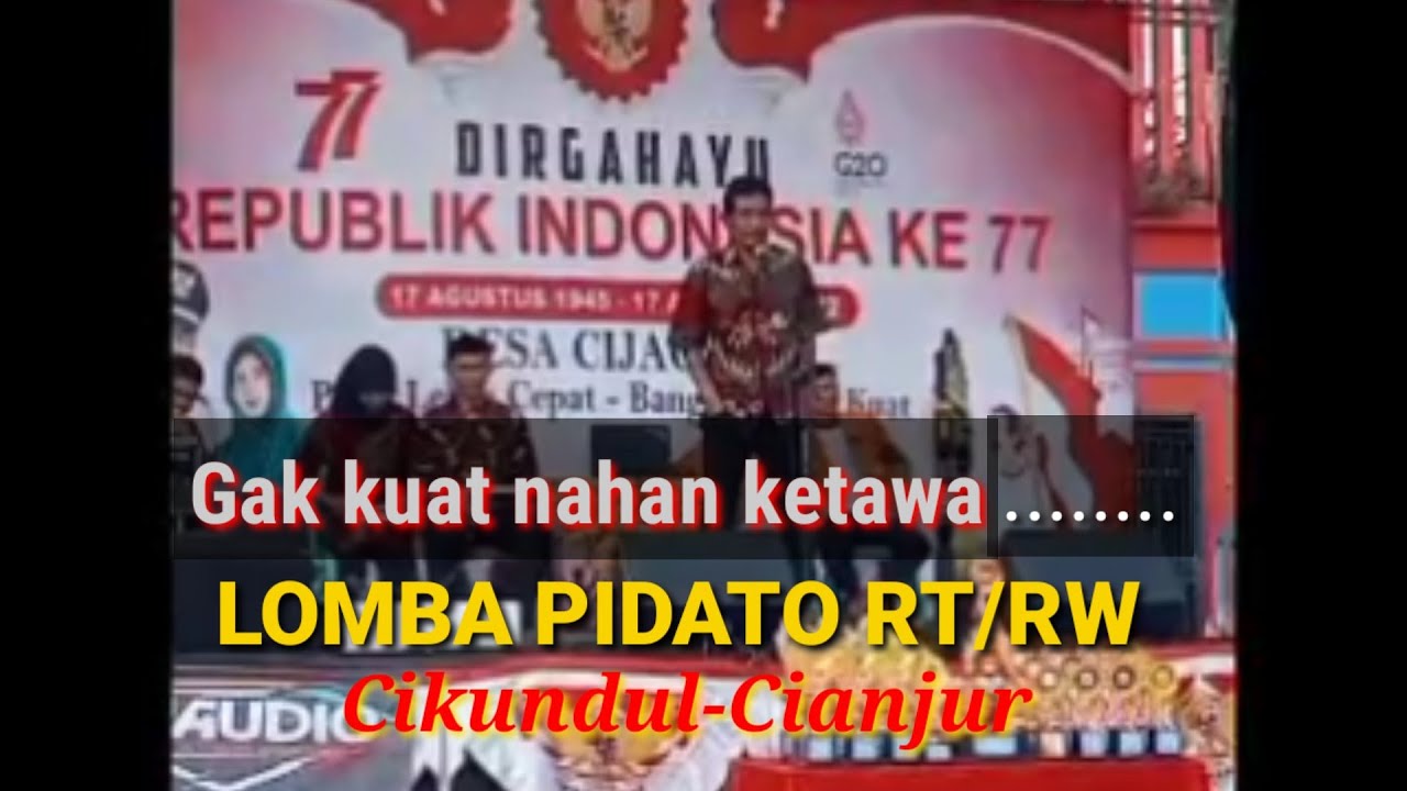 Paling kocak...Lomba pidato RT/RW Desa Cijagang-Cianjur #halilispdi ...