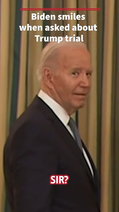 President Biden grins when asked about Trump’s conviction #shorts