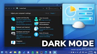 enable control panel with dark mode in windows 11