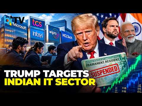 Trump's Green Card Crackdown Hits TCS, Infosys, Wipro & Microsoft | Stock Markets Unfazed