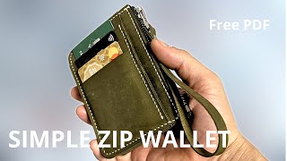 How to make a zip wallet | pdf pattern | handmade | diy | maya leather