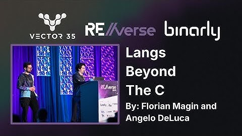 RE//verse 2025: Langs Beyond The C (Florian Magin and Angelo DeLuca)
