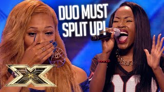 OMG! Two friends go their separate ways in a series of ROLLERCOASTER auditions! | The X Factor UK