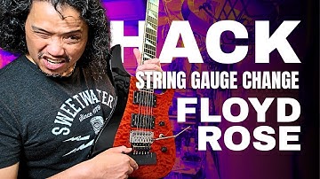 EASY Floyd Rose Setup STRING GAUGE CHANGE HACK!