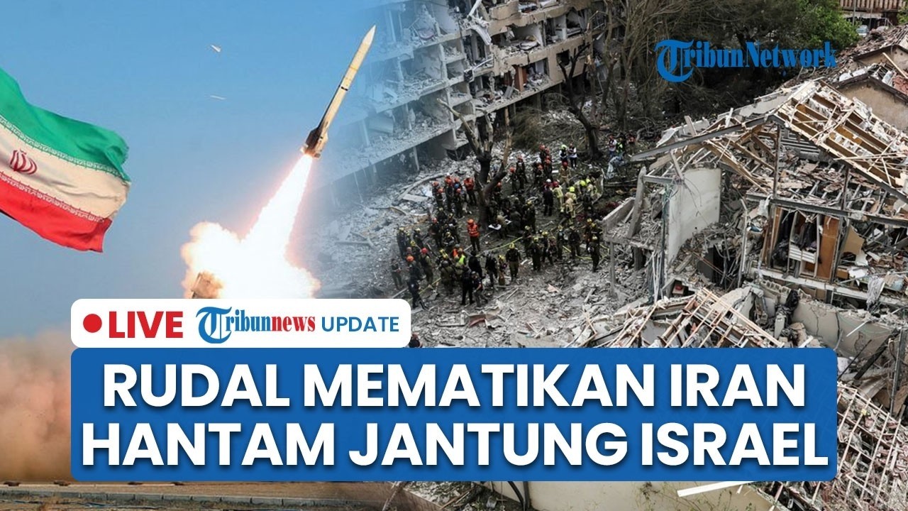 🔴LIVE: Gelombang Besar Rudal Hujani Jantung Israel, Iran Sasar Misil 1 Ton Berdaya Hancur Tinggi