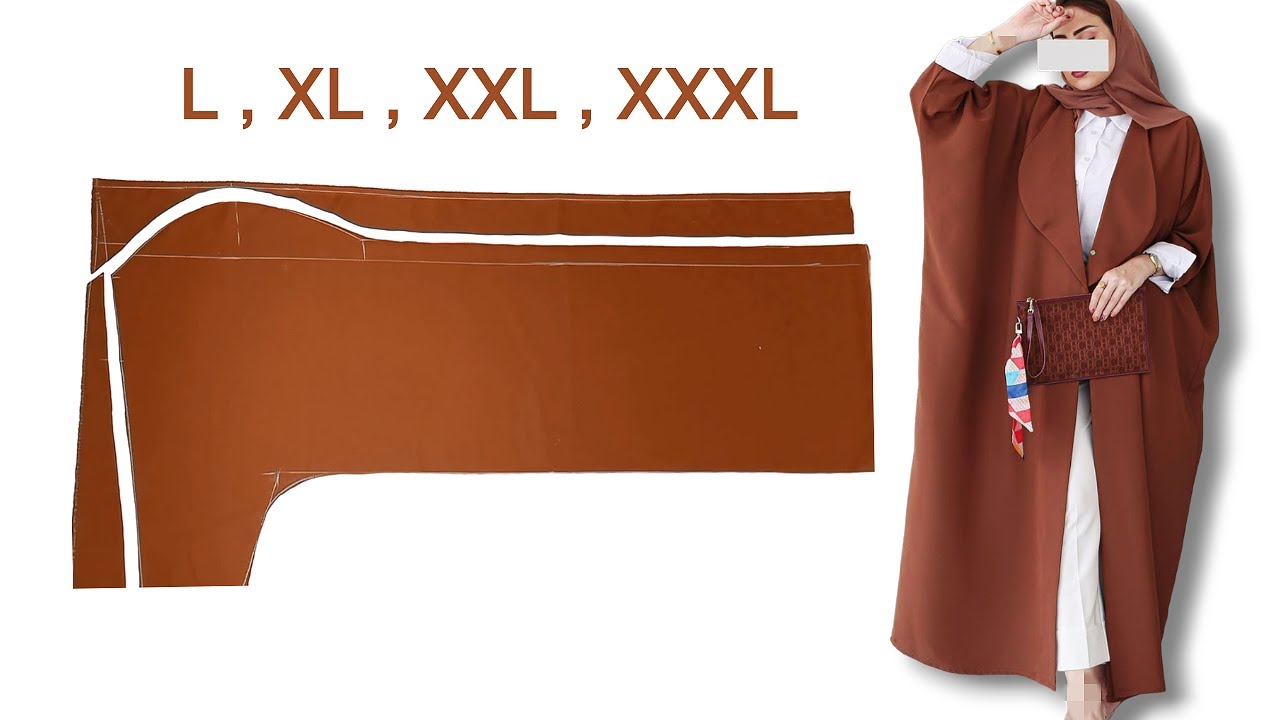 خياطة عباية بليزر كلاسيك أنيقة جداً بخطوات بسيطة تناسب جميع المقاسات || تفصيل عباية كول شال