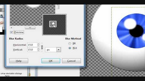How to create a realistic eyeball in GIMP, Part 2