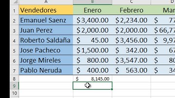 Autosuma Horizontal y Vertical