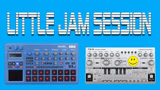 🔊 Little Jam Electribe 2 sequencing Behringer TD-3 🎶