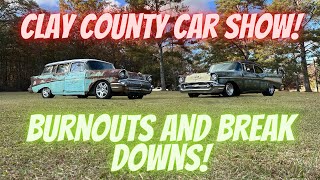We convoy over to the Clay County Car Show and Swap Meet.