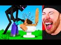 YOU LAUGH = BANNED FROM PLAYING MINECRAFT Challenge! (Minecraft Monster School)