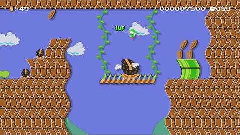 Touch 1UP Get Dizzy-Return Home by EliFTW - SUPER MARIO MAKER - NO COMMENTARY 1bi