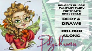 Colour Along | Color ‘n’ Chics 2 Fantasy Fairy Portraits by Derya Draws | Chic Fairy | Polychromos