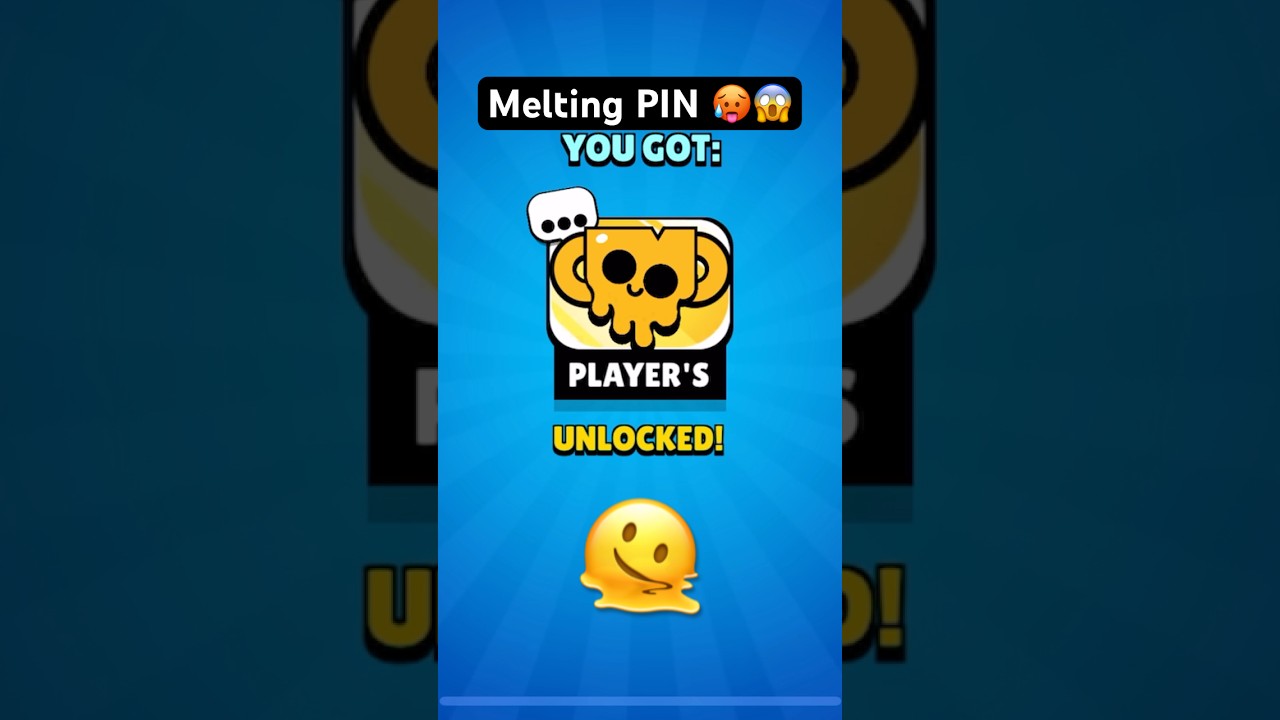 OMG I GOT THE NEW MELTING PIN 🥵 In Brawl Stars #brawlstars #shorts #melting #pins #supercell