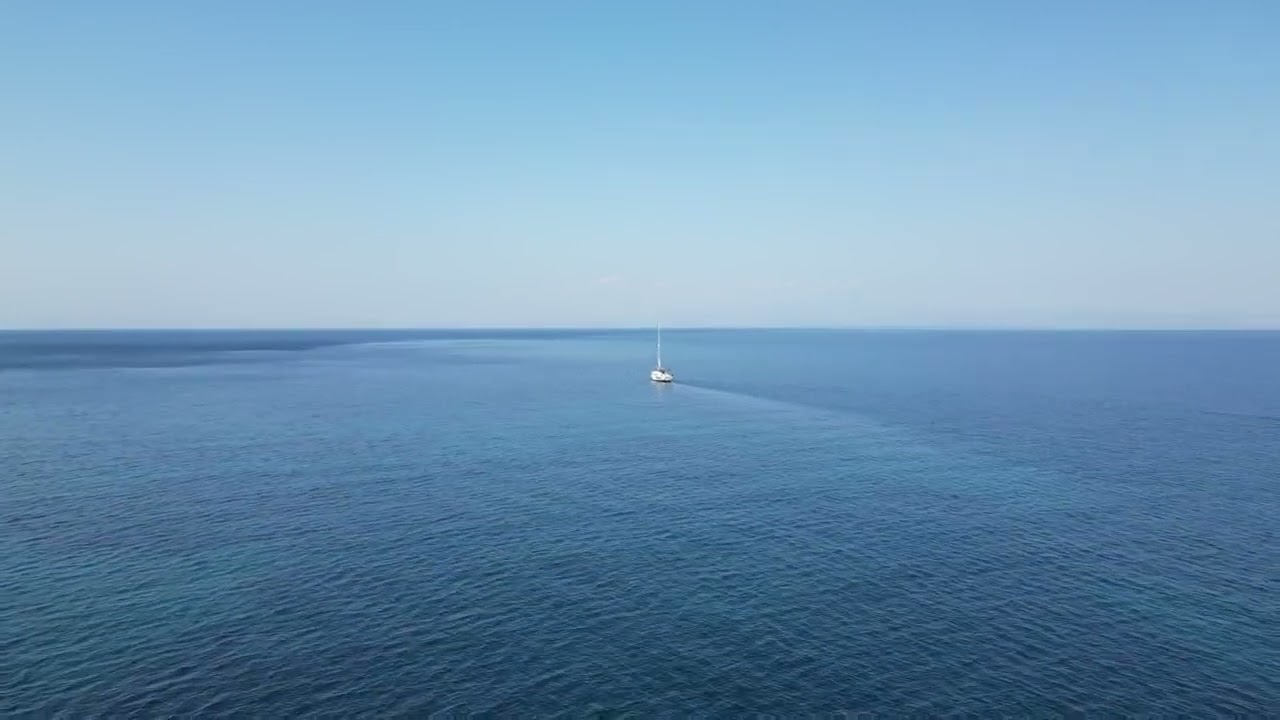 Arriba Chill Out Beach in Thassos, Greece, 4K DJI drone