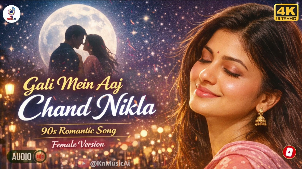 Gali Mein Aaj Chand Nikla 🌙 | 90s Romantic Song | Female Version | Heart Touching Love Song