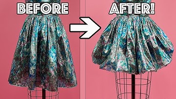 Bubble Skirt Tutorial! Transform Any Hem Into A Bubble Hem!