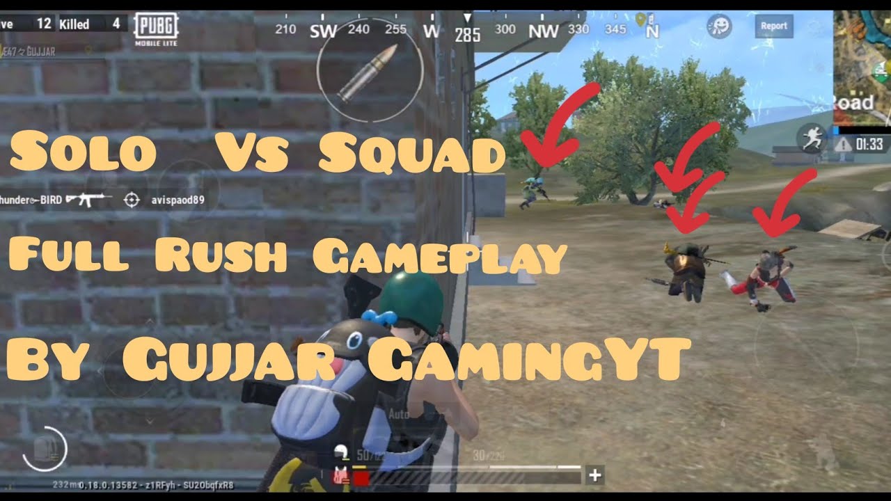 PUBG MOBILE LITE | SOLO VS SQUAD GAMEPLAY MUST WATCH - YouTube