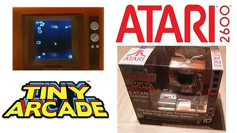 Tiny Arcade Atari 2600. Review and all game demos. Great fun!