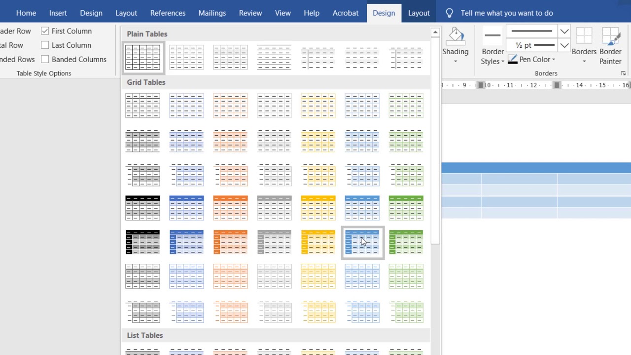 การสร้างตารางใน word New Update วิธีสร้างตารางใน Microsoft Word