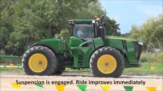 John Deere 9R HydraCushion Suspension features