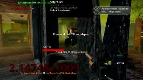 WaW 10th prestiege lobby **MOD MENU**