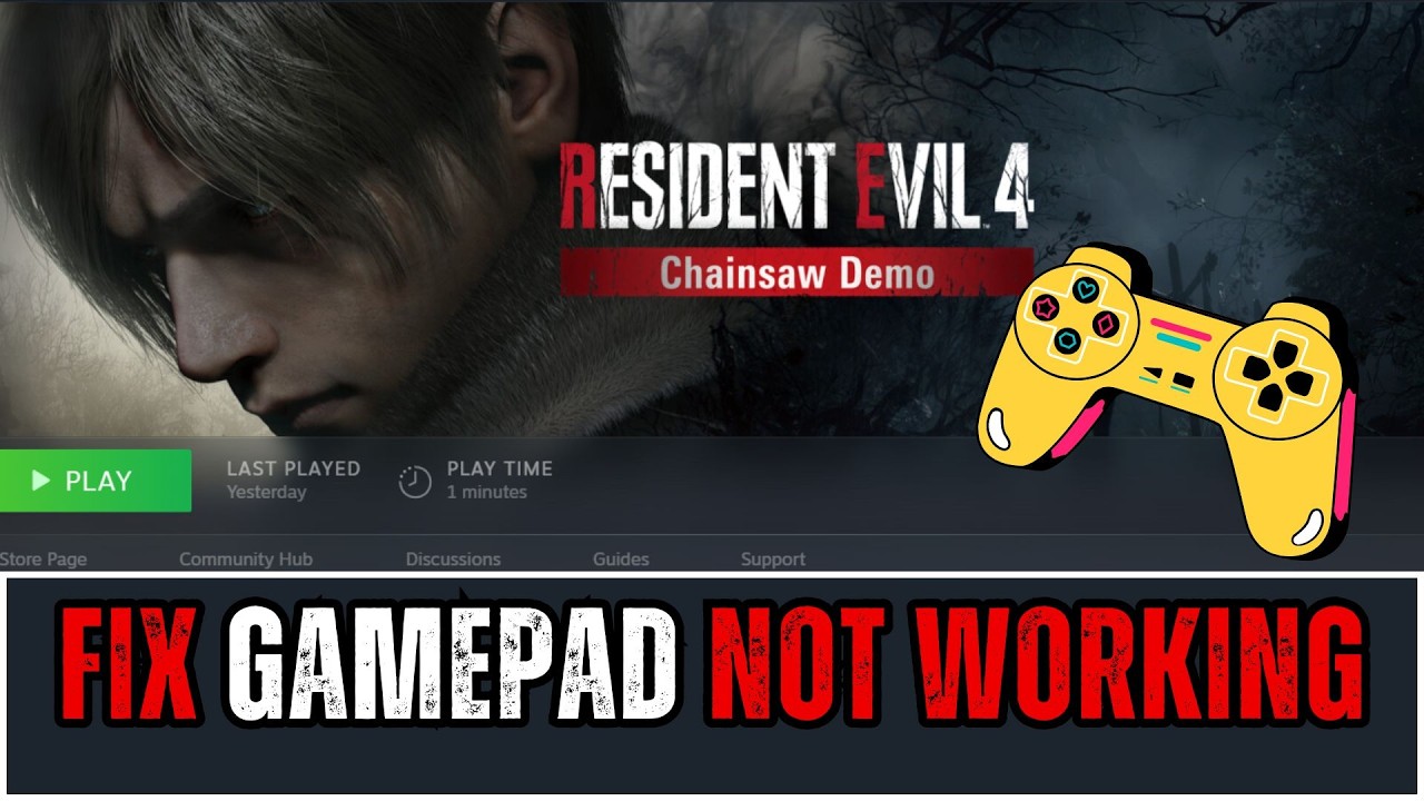How To Fix Controller or Gamepad Not Working In Resident Evil 4 - YouTube