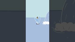 birb gets blasted off (he is fine) #animation #birb
