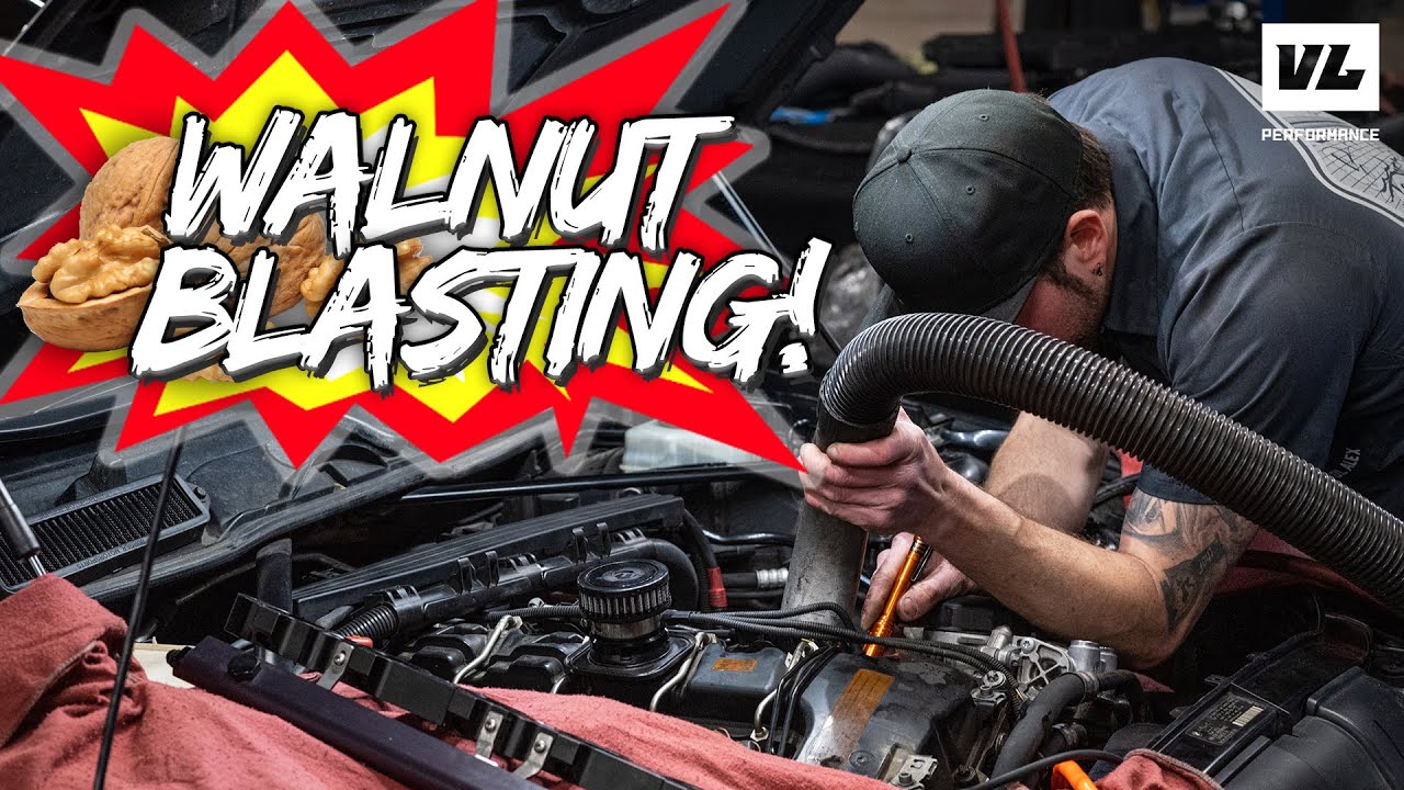 Walnut Blasting Removing Carbon Build up YouTube