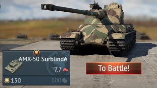 Rarest AMX-50 Surblindé Experience - War Thunder Gameplay