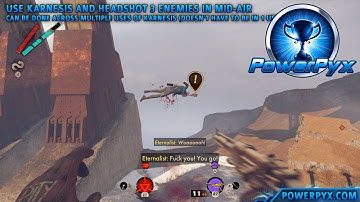 Deathloop - Death is In The Air Trophy Guide (3 Airborne Headshots with Karnesis)