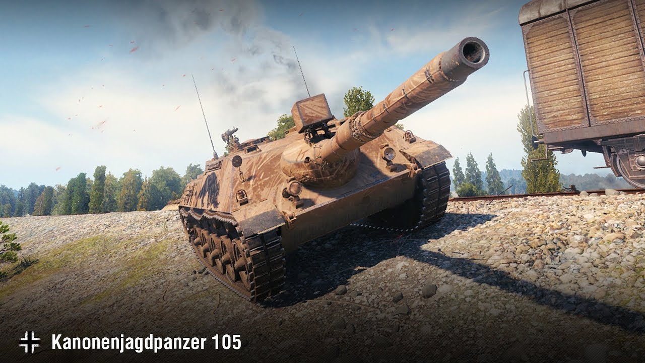 как играть в 21 Kanonenjagdpanzer 105 | Сергей! Оцифровался 