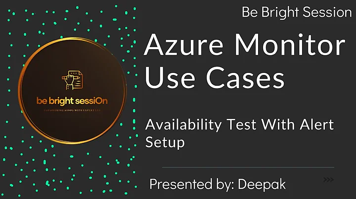 Azure Monitor Use Cases: Availability Test with Alerts Setup
