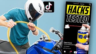 Testing Ridiculous TikTok Motorcycle Hacks