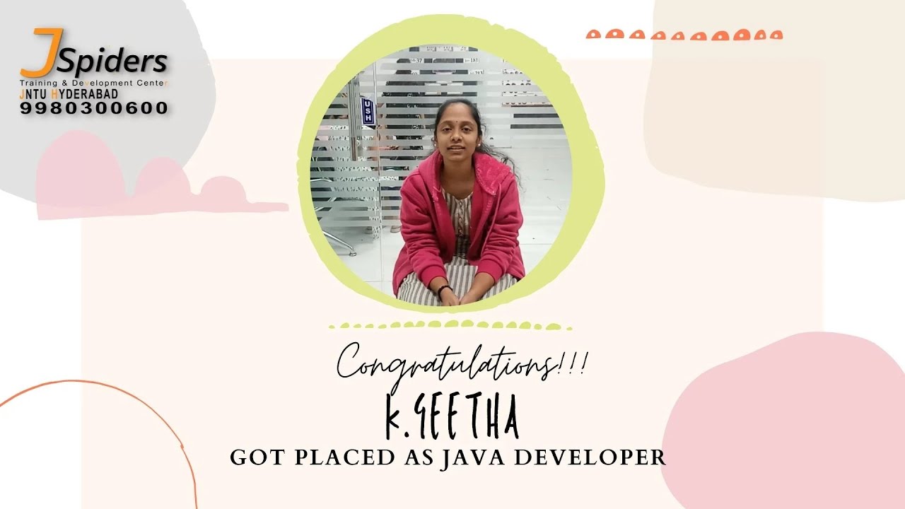 CONGRATULATIONS GEETHA KADIYALA PLACED AS JAVA DEVELOPER - YouTube