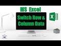 How to SWITCH Row and Column DATA
