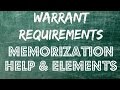 4th Amendment Warrant Requirement - Memorization & Help - Episode # 2