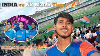“IND W vs NZ W LIVE Match Vlog 🏏 Crowd Reaction, Smriti 100🔥 | Genz Arun”