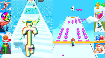 Top Best Video Mobile Games Roof Rails, Tall Man Run Android,iOS Gameplay