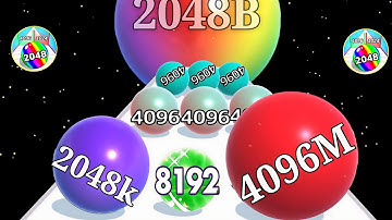 Ball run 2048 ♾️ balls Record Level 🆚 Ball Run Infinity 2048 Gameplay part 67