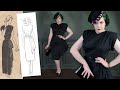 Making a Femme Fatale Summer Dress // Black Cotton Sateen Dress