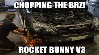 Chopping my BRZ!!! Rocket Bunny V3 Install!! Pt.1