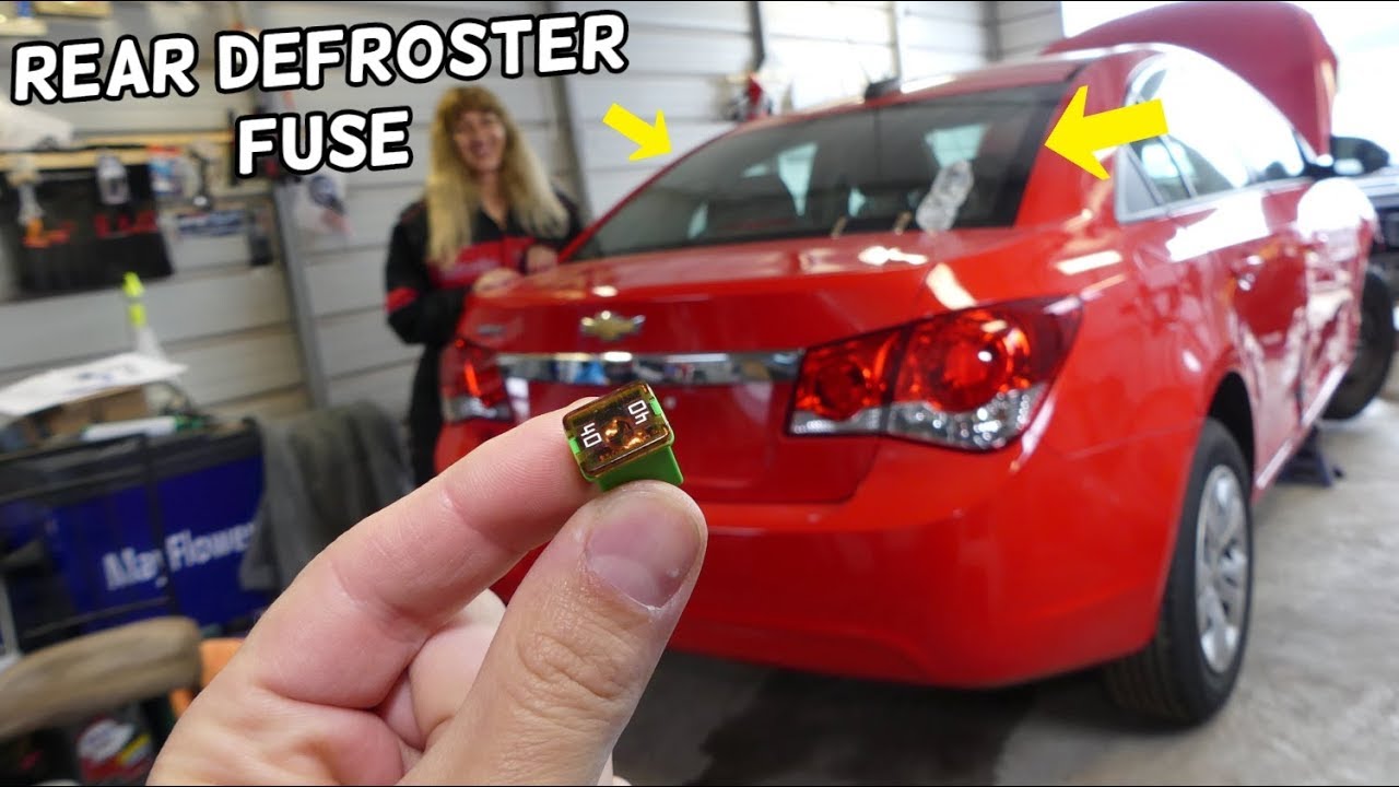 CHEVROLET CRUZE REAR WINDOW DEFROSTER FUSE LOCATION REPLACEMENT. WINDOW