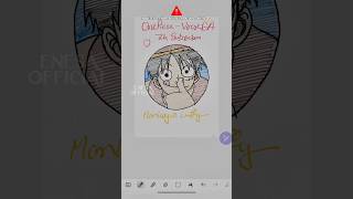Draw Monkey D. Luffy with me. Noob Version. E-Drawing. ASMR