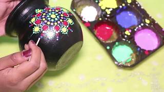 painting pot dot mandala simple easy beginners dots mandalas decorate