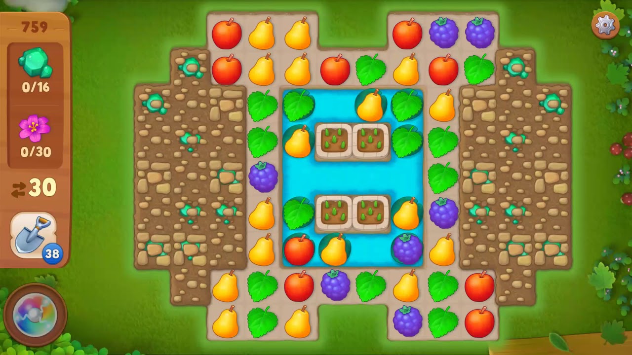 その他 garden scape Gardenscapes Level 759 Walkthrough 