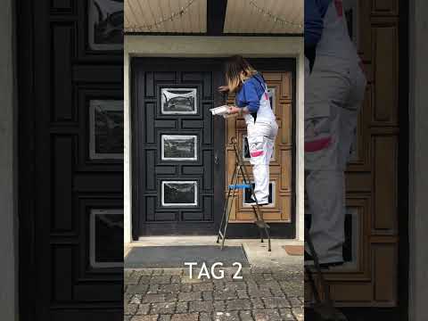 Haustür streichen - so einfach geht's! 😍